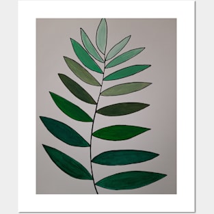 Abstract Leafy Life Posters and Art